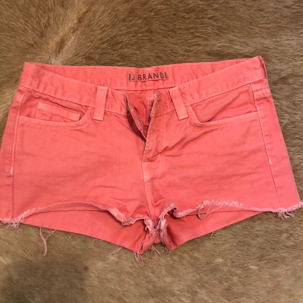 JBrand pink denim shorts